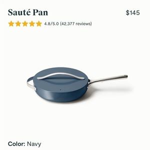 Caraway Sauté Pan with Lid - Navy
